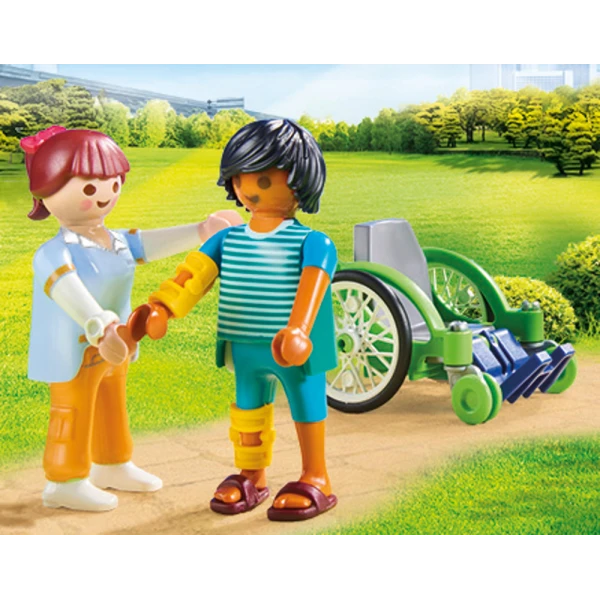 PLAYMOBIL CITY LIFE ΙΑΤΡΙΚΟ ΚΕΝΤΡΟ ΑΣΘΕΝΗΣ ΜΕ ΚΑΡΟΤΣΑΚΙ
