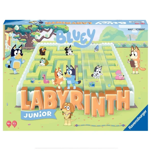 RAVENSBURGER KIDS BOARD GAME LABYRINTH JR BLUEY
