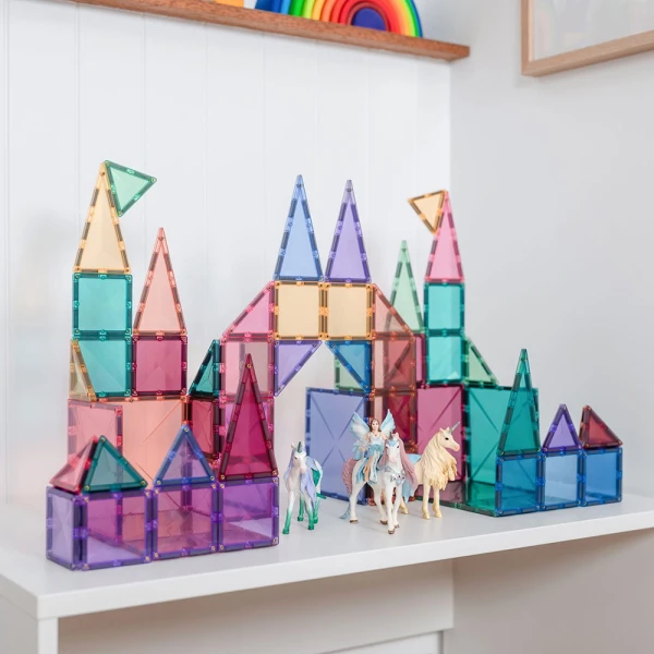 CONNETIX MAGNETIC TILES PASTEL STARTER PACK 64 pcs