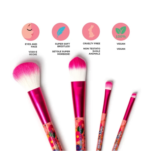 LEGAMI OH MY GLOW -ΣΕΤ 4 ΒΟΥΡΤΣΕΣ MAKEUP - ΛΟΥΛΟΥΔΙΑ