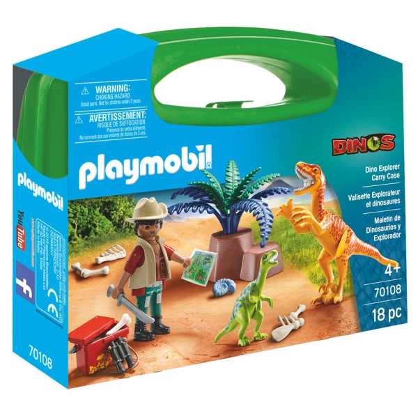 PLAYMOBIL DINOS - MAXI ΒΑΛΙΤΣΑΚΙ ΕΞΕΡΕΥΝΗΤΗΣ ΚΑΙ ΔΕΙΝΟΣΑΥΡΟΙ
