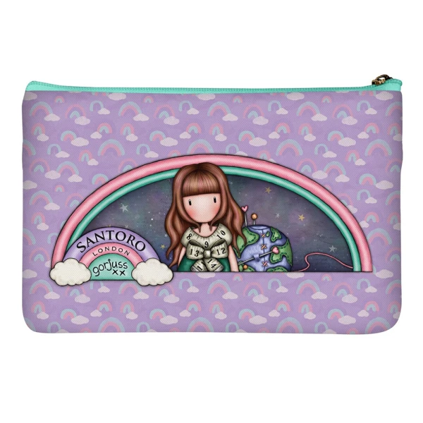 GORJUSS SANTORO FLAT PENCIL CASE BE KIND TO OUR PLANET