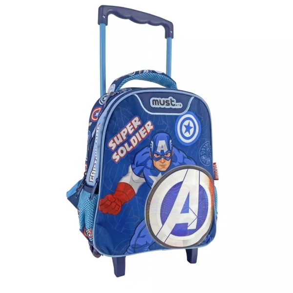 MUST ΤΣΑΝΤΑ TROLLEY ΝΗΠΙΟΥ 27Χ10Χ31 εκ. 2 ΘΗΚΕΣ CAPTAIN AMERICA SUPER SOLDIER