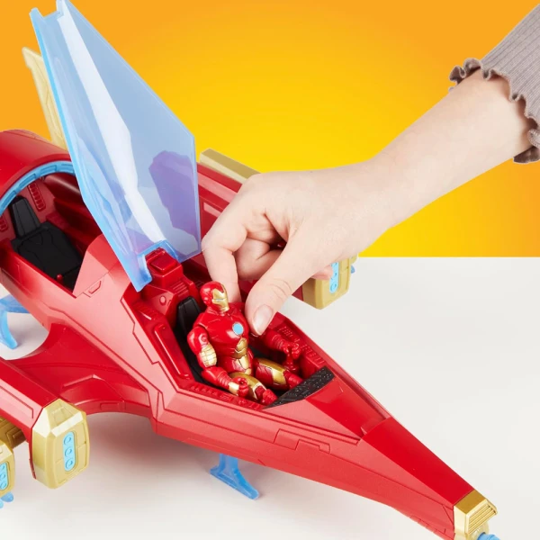 AVENGERS EPIC IRON MAN REPULSOR BLAST BATTLE JET ACTION FIGURE