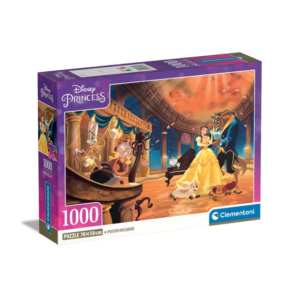 CLEMENTONI ΠΑΖΛ H.Q. DISNEY ΠΡΙΓΚΙΠΙΣΣΕΣ - COMPACT BOX 1000 τεμ.