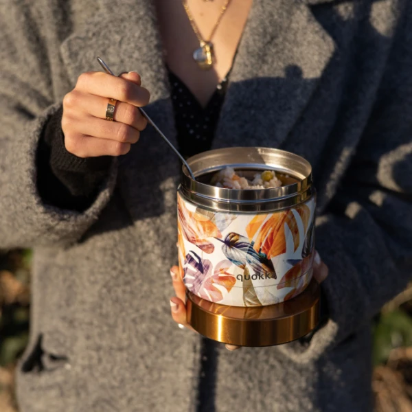 QUOKKA STAINLESS STEEL ΔΟΧΕΙΟ ΦΑΓΗΤΟΥ 604ml WHIM AUTUMN