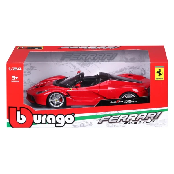BBURAGO 1:24 LAFERRARI APERTA RED