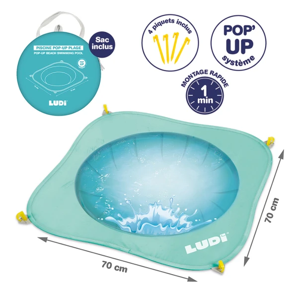 LUDI POP-UP BEACH POOL FOR SAND