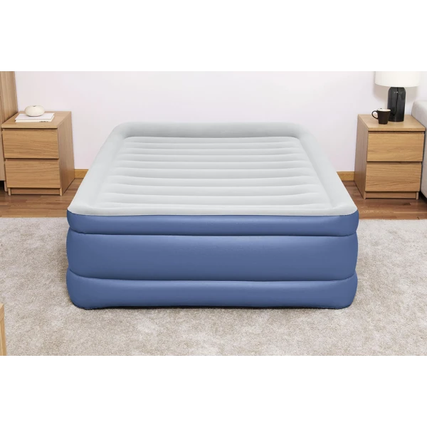 BESTWAY ΦΟΥΣΚΩΤΟ ΣΤΡΩΜΑ ΥΠΝΟΥ TRITECH QUEEN BUILT-IN 203X152X61 εκ. ΜΕ AC ΑΝΤΛΙΑ