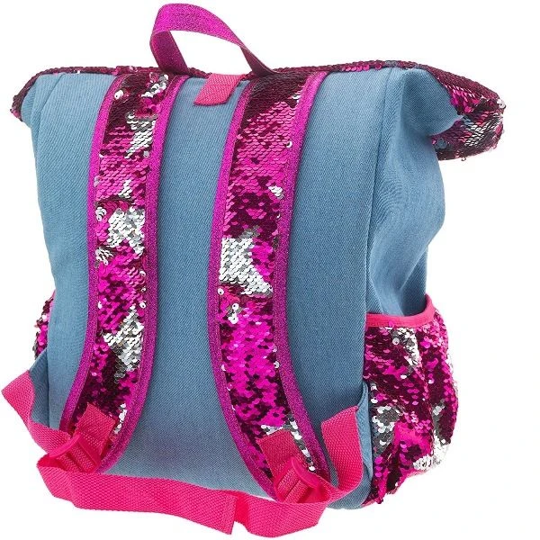 BACKPACK WITH SEQUINS ROLL TOP GIRABRILLA