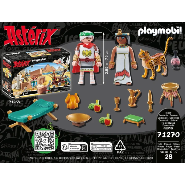 PLAYMOBIL ASTERIX ΚΑΙΣΑΡΑΣ ΚΑΙ ΚΛΕΟΠΑΤΡΑ