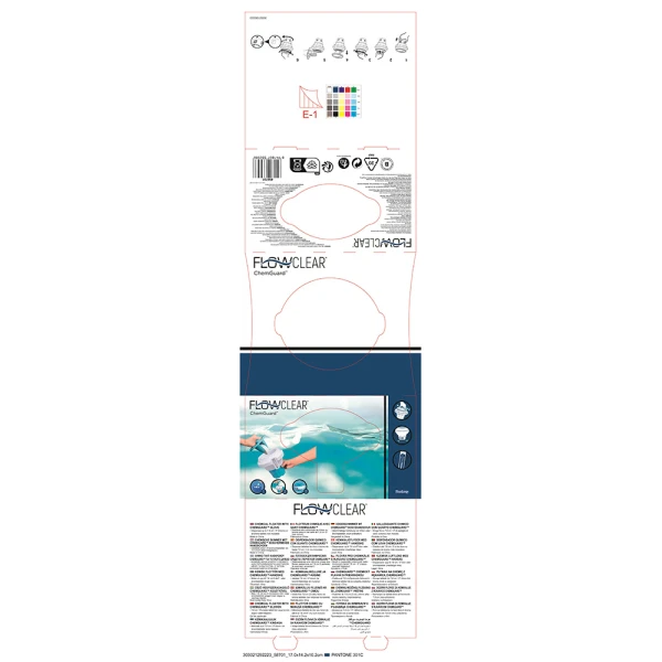 BESTWAY FLOWCLEAR ΧΗΜΙΚΟ FLOATER ΠΙΣΙΝΑΣ ΜΕ ΠΡΟΣΤΑΤΕΥΤΙΚΟ ΓΑΝΤΙ CHEMGUARD