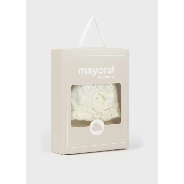 MAYORAL SET CAP GLOVES IVORY