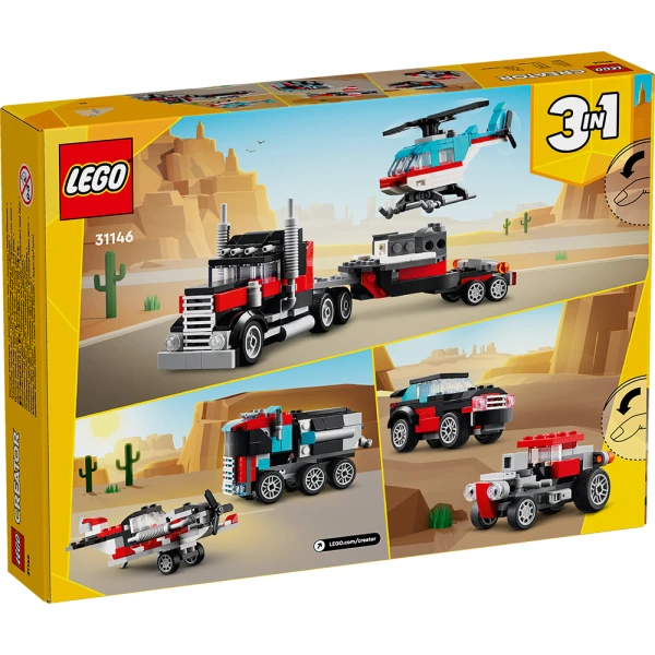 LEGO® CREATOR FLATBED TRUCK WITH HELICOPTER