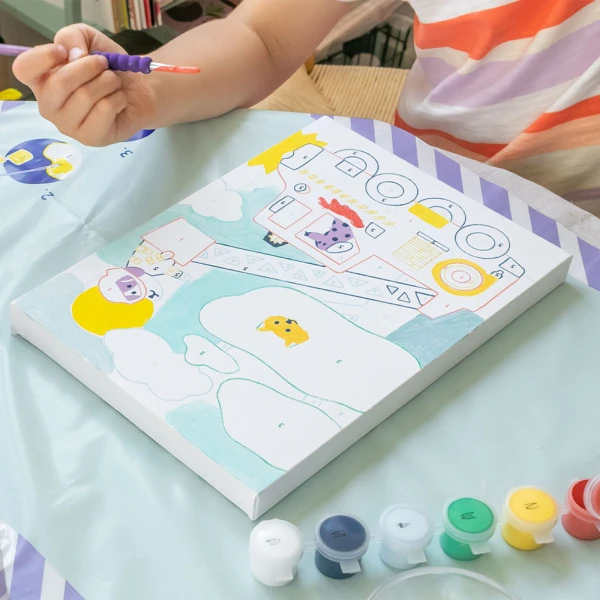PETIT PINCEAU KIDS ΖΩΓΡΑΦΙΚΗ ΜΕ ΑΡΙΘΜΟΥΣ - WOUF