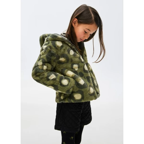 MAYORAL COAT FUR GREEN