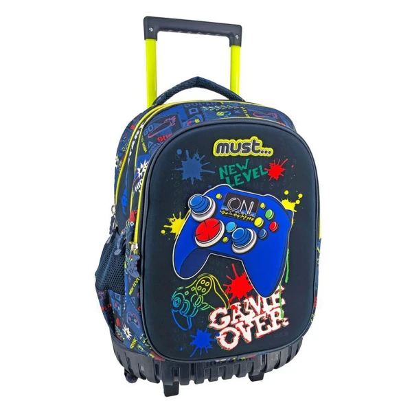 MUST TROLLEY BACKPACK 34X20X44 cm 3 CASES PRESS START