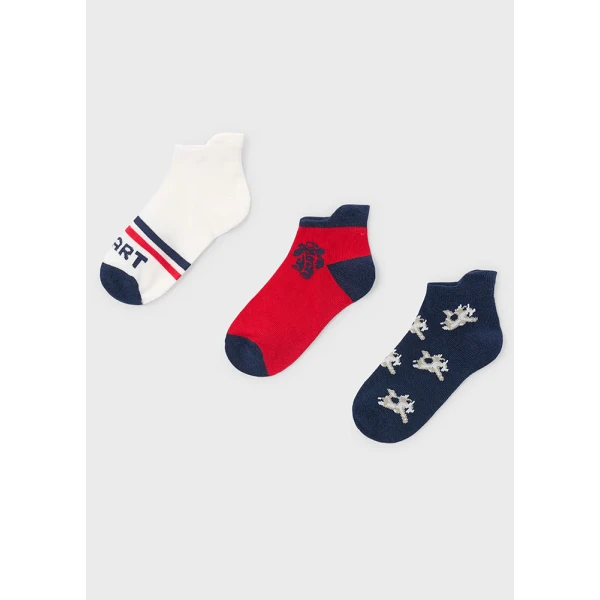 MAYORAL SET 3 SOCKS RED 