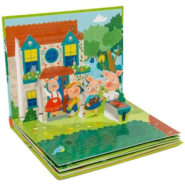 BOOK THE THREE LITTLE PIGS WITH POP-UP ILLUSTRATIONS