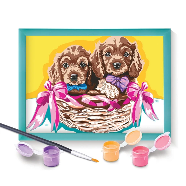 AS PAINT & FRAME ΑDORABLE PUPPIES ΓΙΑ 9+ ΧΡΟΝΩΝ
