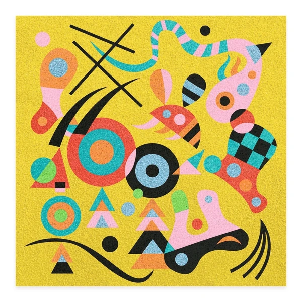 DJECO INSPIRED BY VASSILY KANDINSKY - PAINTING WITH SAND ABSTRACT ART