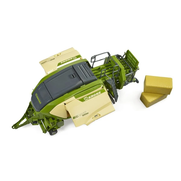 BRUDER KRONE BIG PACK 1290 HDP VC WITH 2 BLOCK HAY BALES