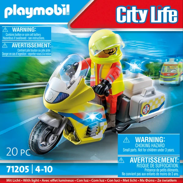 PLAYMOBIL CITY LIFE ΔΙΑΣΩΣΤΗΣ ΜΕ ΜΟΤΟΣΥΚΛΕΤΑ