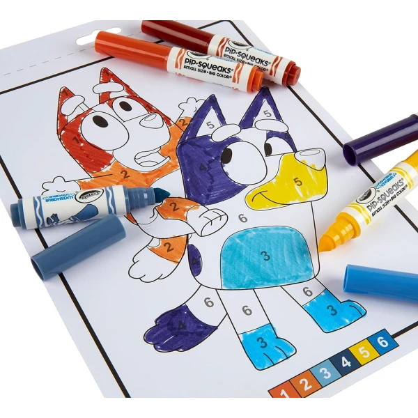 CRAYOLA ΒΙΒΛΙΟ ΔΡΑΣΤΗΡΙΟΤΗΤΩΝ ΚΑΙ ΜΑΡΚΑΔΟΡΟΙ BLUEY