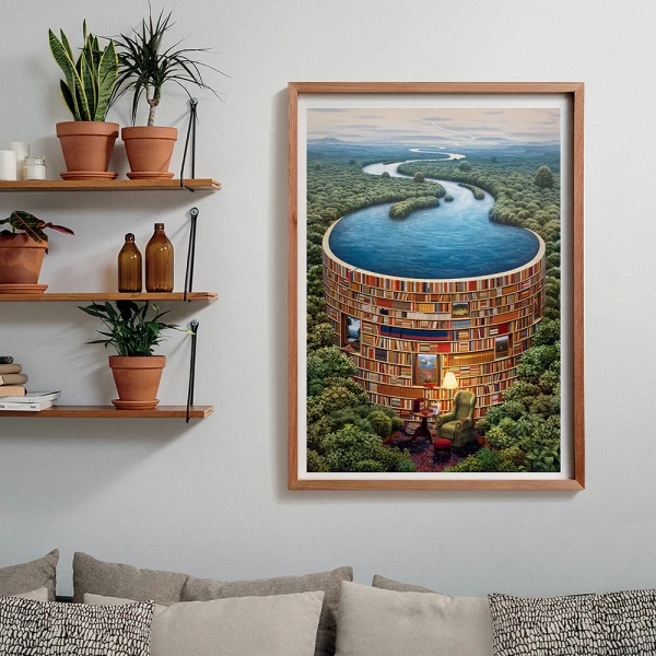 CLEMENTONI PUZZLE H.Q. LIBRARY 1000 pcs