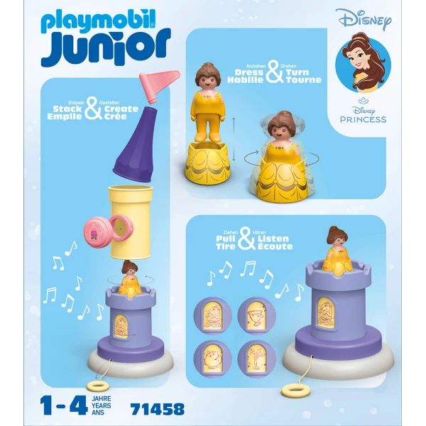 PLAYMOBIL JUNIOR & DISNEY BELL\'S PLAY TOWER WITH SOUND