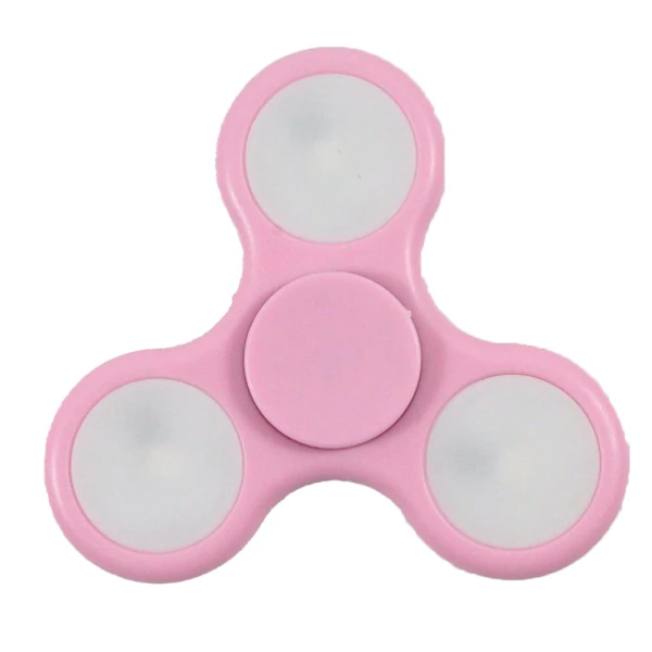 FIDGET SPINNER ΠΛΑΣΤΙΚΟ 1 ΛΕΠΤΟ ΜΕ ΦΩΣ - 3 ΧΡΩΜΑΤΑ