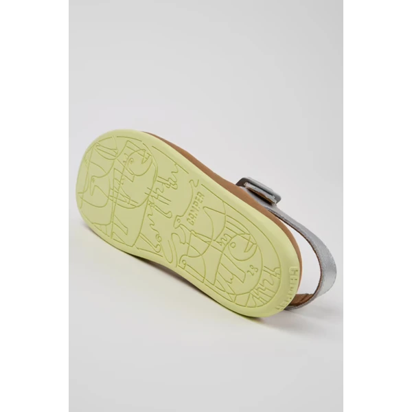CAMPER KIDS SANDALS GIRL BICHO SILVER