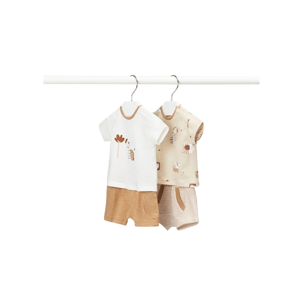 MAYORAL SHORT SET 4 pcs CAMEL