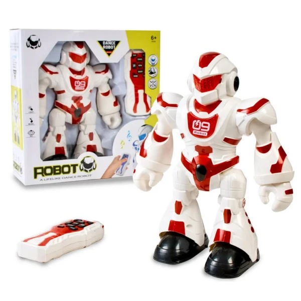 REMOTE CONTROL INFRARED ROBOT WITH LIGHT AND SOUNDS - RED