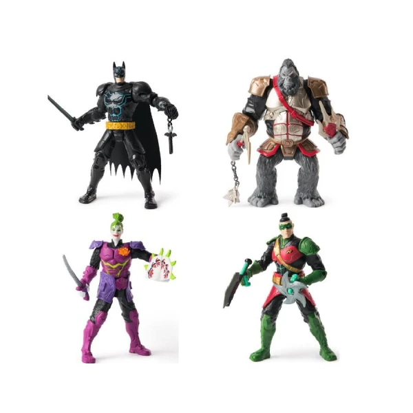 BATMAN NINJA STRIKE FIGURES WITH BATTLE MOVEMENT 15 cm - 4 DESIGNS