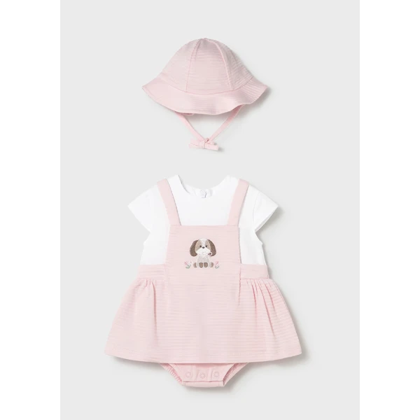 MAYORAL ROMPER SKIRT BABY PINK