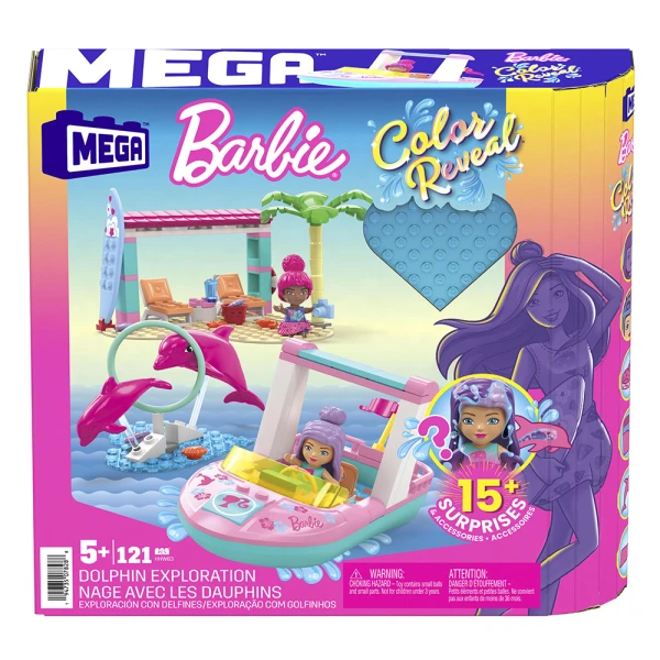 MEGA BARBIE COLOR REVEAL 121 pcs - DOLPHIN EXPLORATION