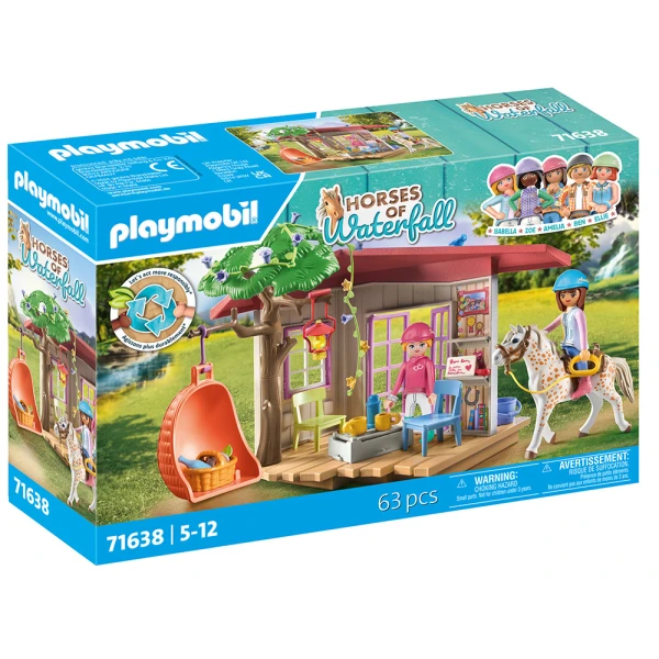 PLAYMOBIL HORSES OF WATERFALL HORSE FANS CLUBHOUSE