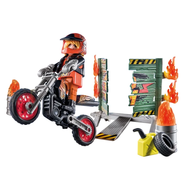 PLAYMOBIL STUNT SHOW STARTER PACK ΑΚΡΟΒΑΤΙΚΑ ΜΕ ΜΗΧΑΝΗ MOTORCROSS