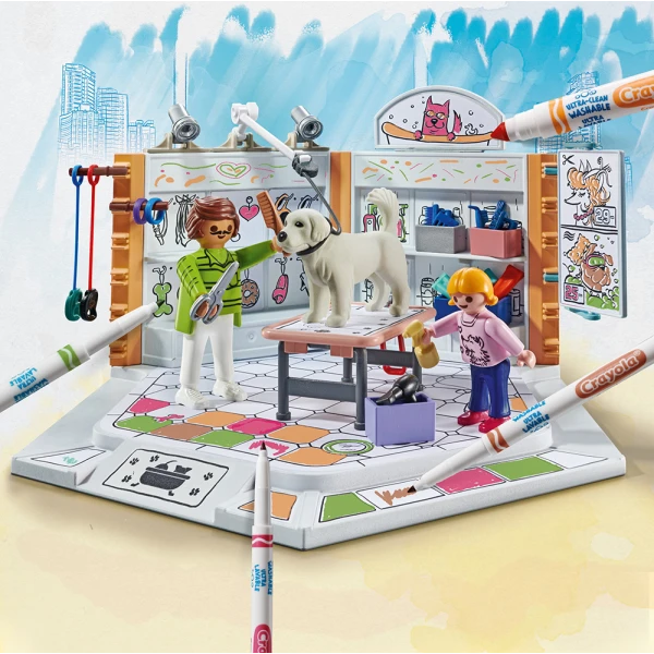 PLAYMOBIL COLOR DOGS SALON