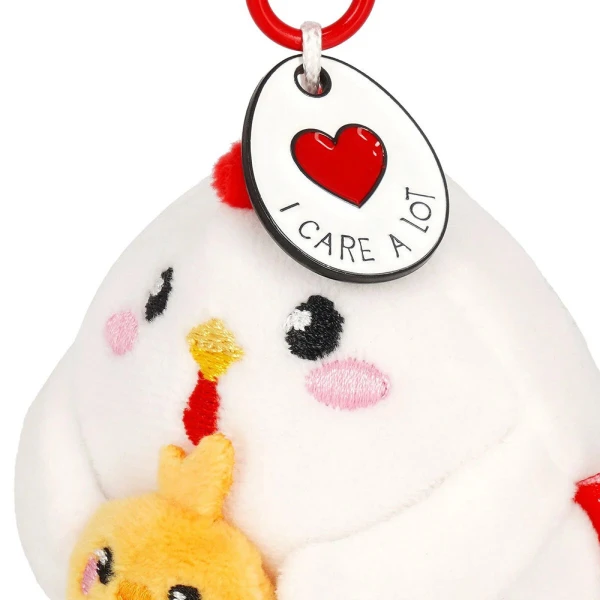 LEGAMI KEY RING SUPER SOFT PLUSH HEN