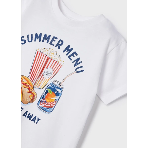 MAYORAL ΜΠΛΟΥΖΑ ΚΟΝΤΟΜΑΝΙΚΗ SUMMER SNACK ΛΕΥΚΟ