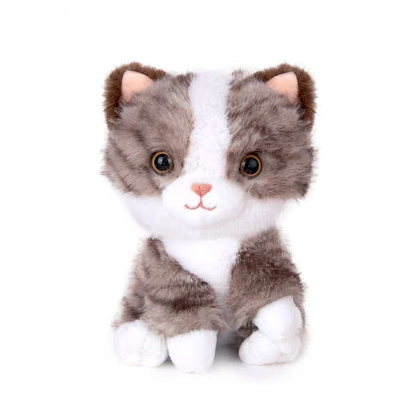 AMEK PLUSH GREY CAT 23 cm WITH SOUND
