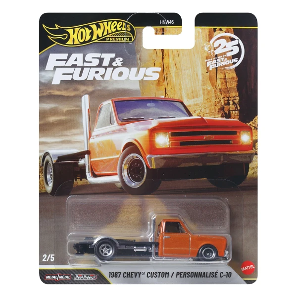 HOT WHEELS CARS - FAST & FURIOUS - 1967 CHEVY CUSTOM