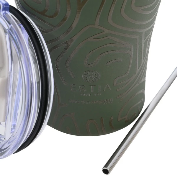 ESTIA HOME ART COFFEE MUG 350ml - OLIVE FLOW