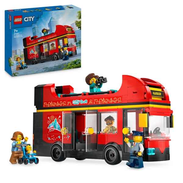 LEGO® CITY ΚΟΚΚΙΝΟ ΔΙΩΡΟΦΟ ΛΕΩΦΟΡΕΙΟ ΞΕΝΑΓΗΣΗΣ