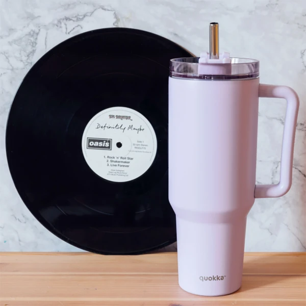 QUOKKA STAINLESS STEEL THERMAL RAMBLER ΚΟΥΠΑ ΜΕ ΚΑΛΑΜΑΚΙ XL 1200ml - LIGHT PURPLE
