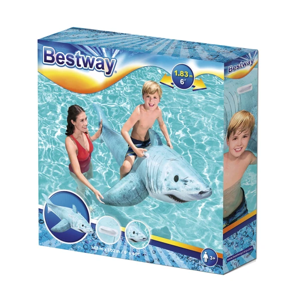 BESTWAY ΦΟΥΣΚΩΤΟ RIDE-ON 183X102 εκ. ΡΕΑΛΙΣΤΙΚΟΣ ΚΑΡΧΑΡΙΑΣ