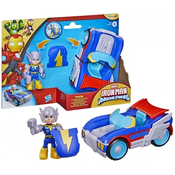 MARVEL IRON MAN AND HIS AWESOME FRIENDS THOR ROADRACER