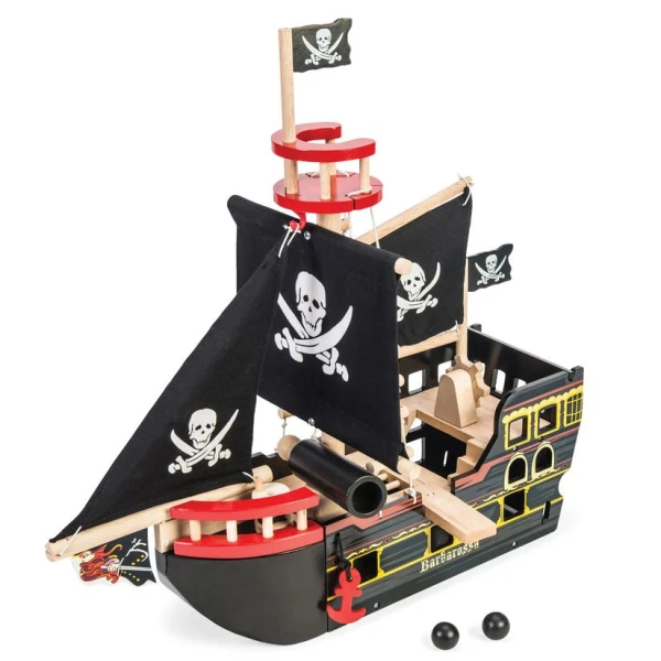 LE TOY VAN WOODEN PIRATE SHIP BARBAROSA